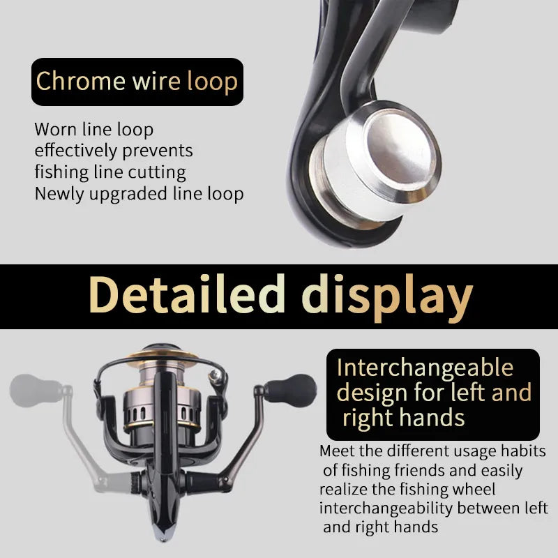 Rotating Fishing Reel Aluminum Alloy Body