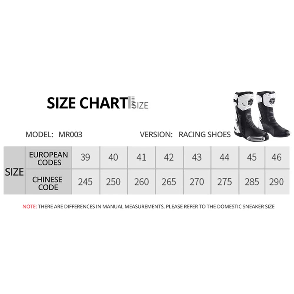 Motorcycle Boots For Men Anti-Slip Sole Ankle Support All-Terrain Grip