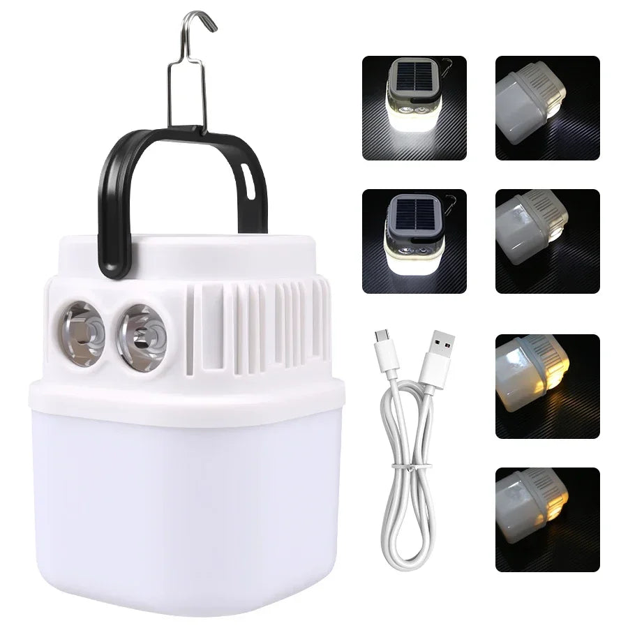 500W Lantern Rechargeable Lamp Flashlight