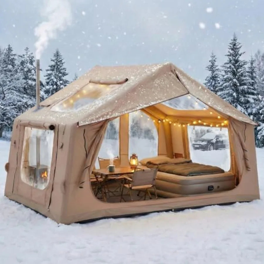 Inflatable Camping Tent with Electric Air Pump