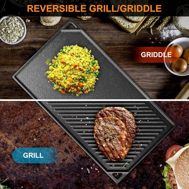 Nonstick Reversible Cast Iron Griddle