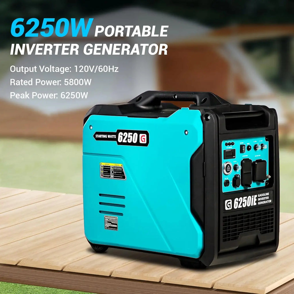 6250W Portable Gas Powered Portable Inverter Generator