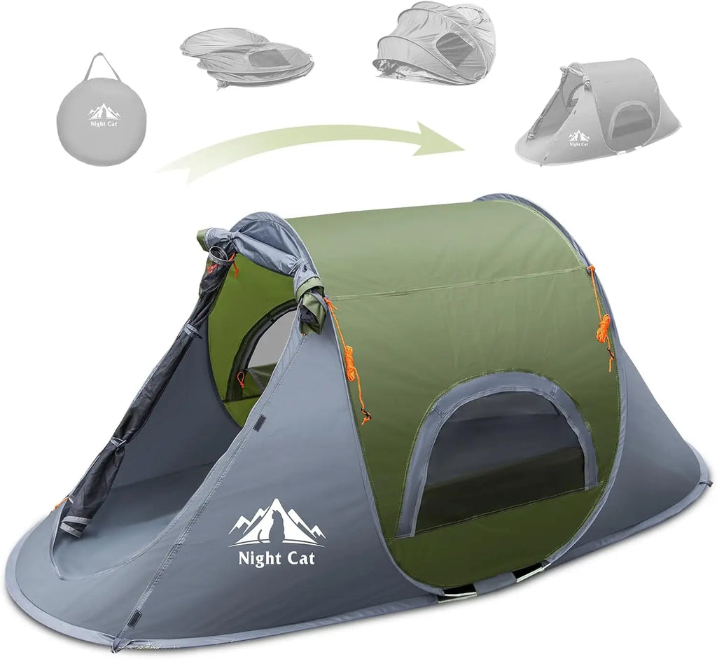 Night Cat Pop-up Camping Tent