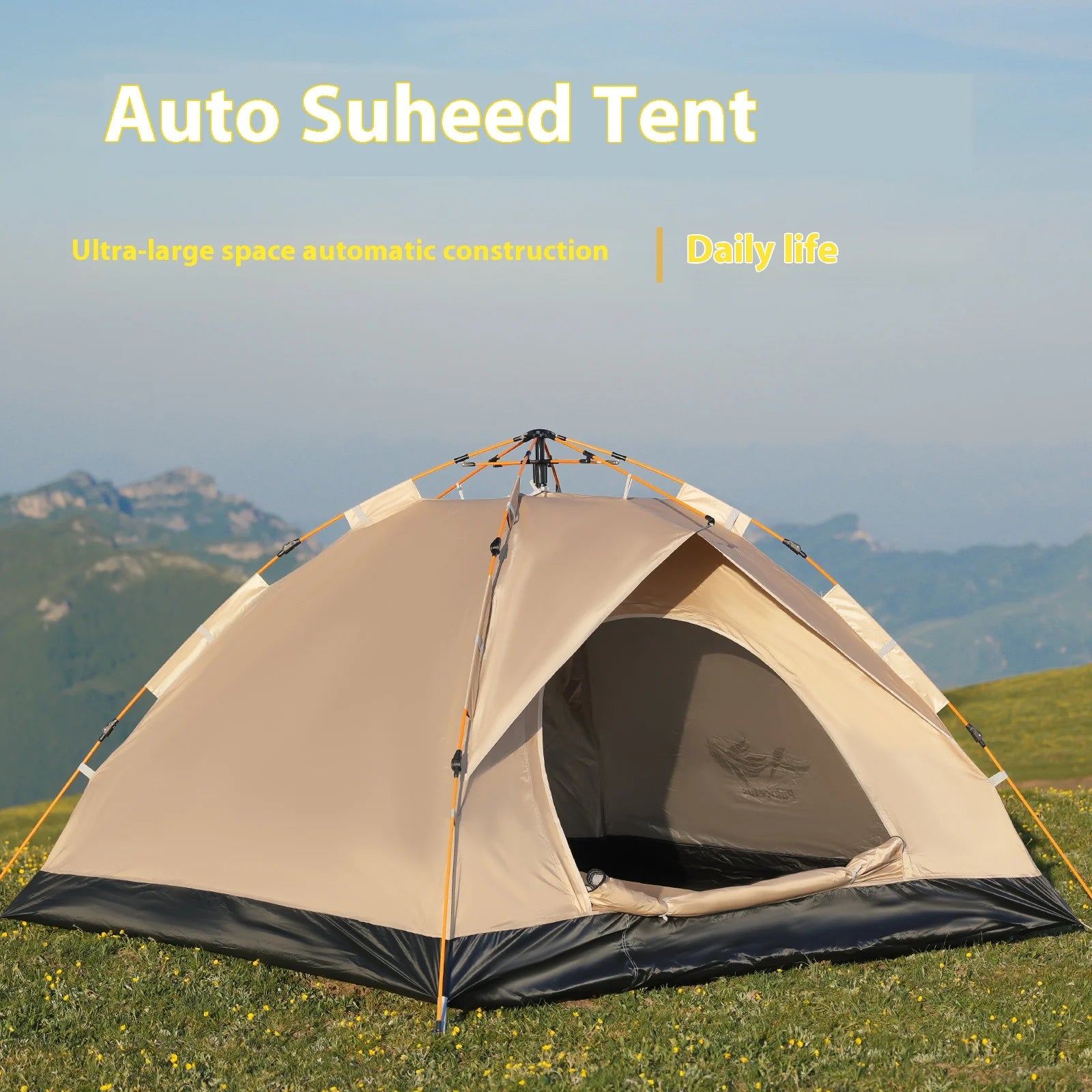 nstant Golden Tent Portable 3-4 Person