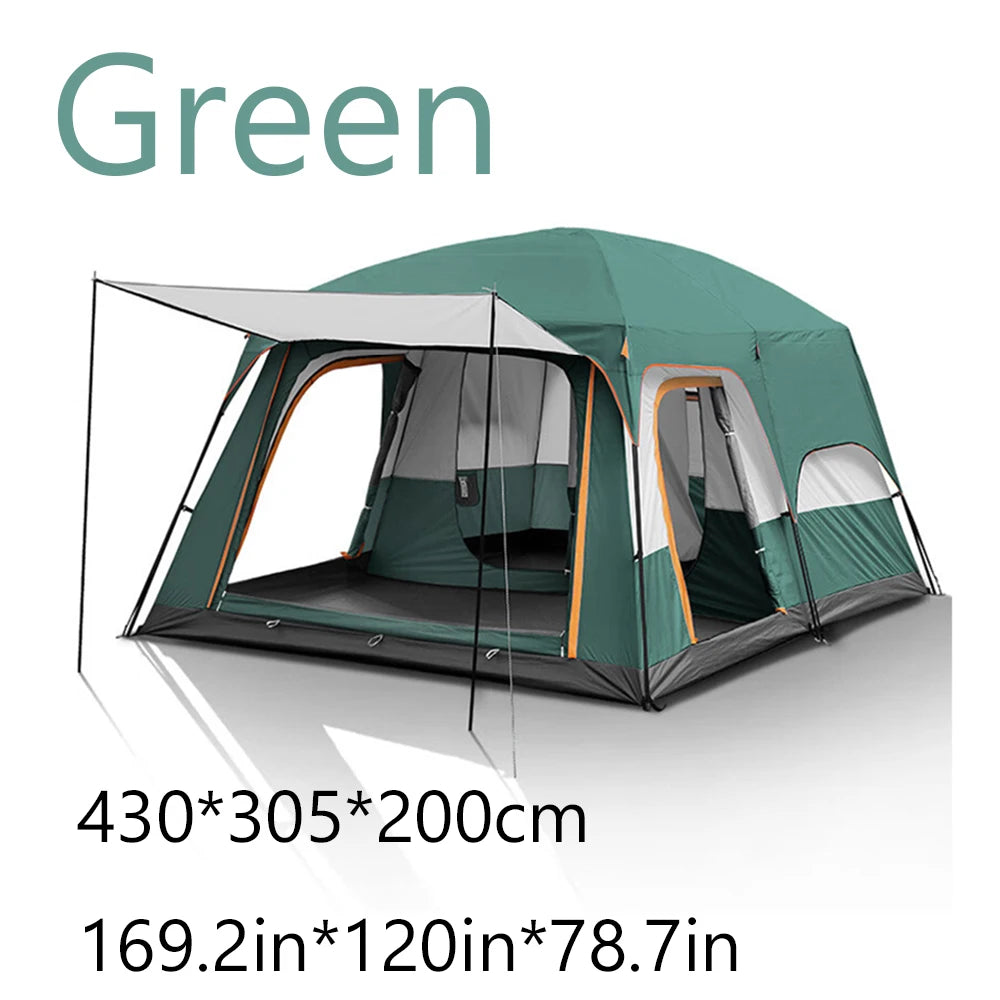 4 Season Camping Tent 3-12 Person Waterproof Windproof
