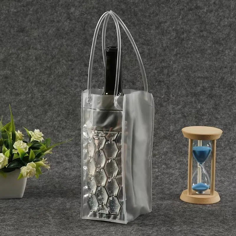 Ice Wine Bag Holder Champagne Beer Cooler Wine Glass Holder