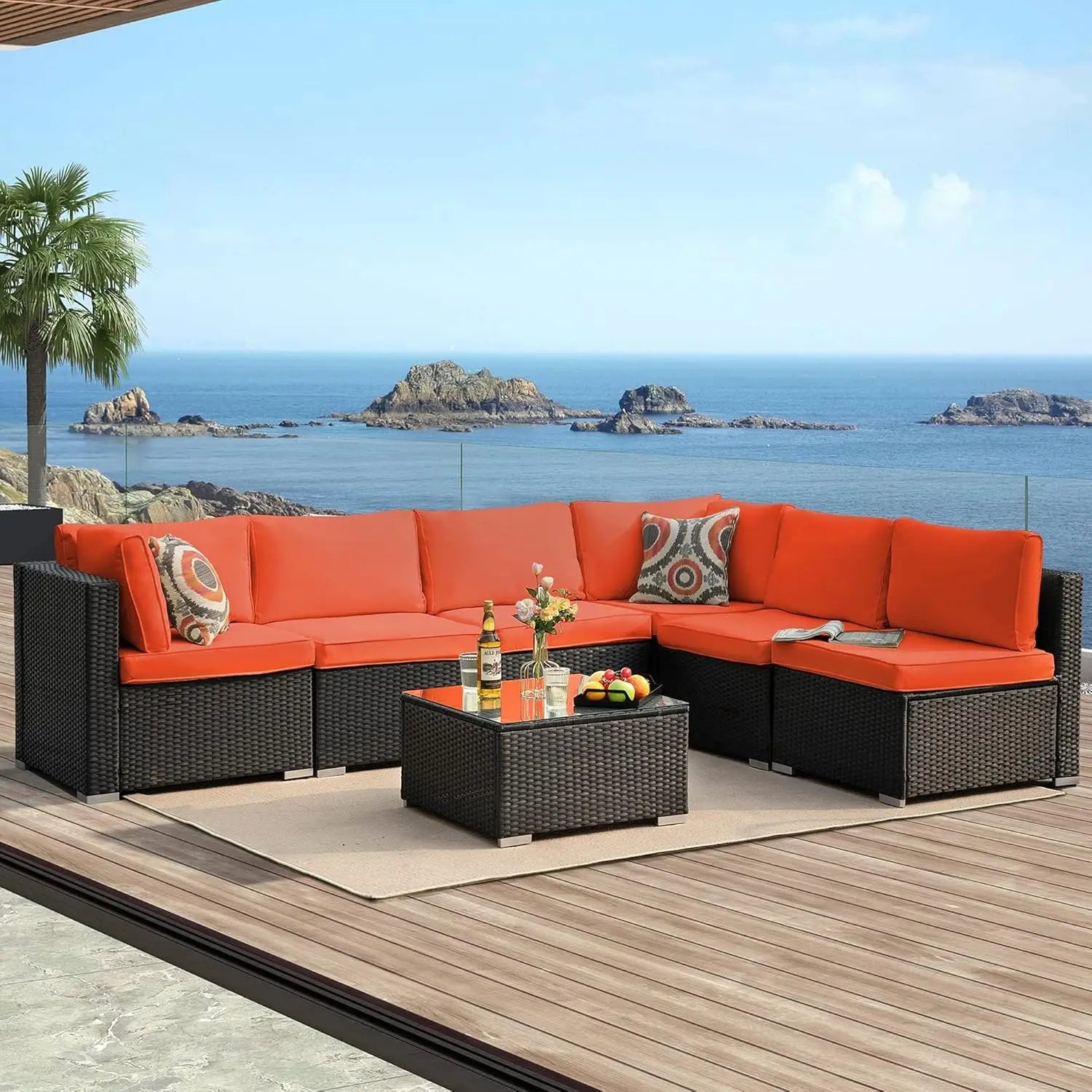 7 Pieces Patio Furniture Set