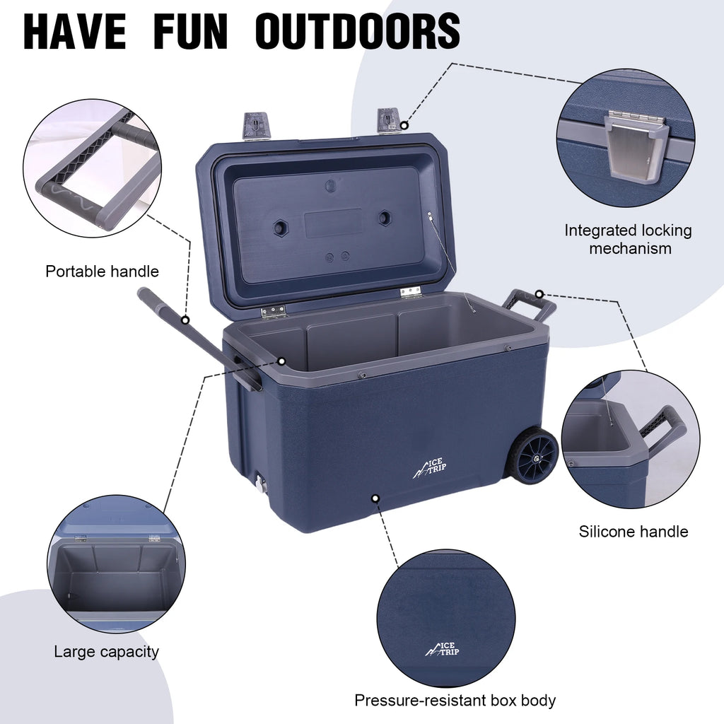 70L Portable Car Wheel Insulator Plastic Cooler