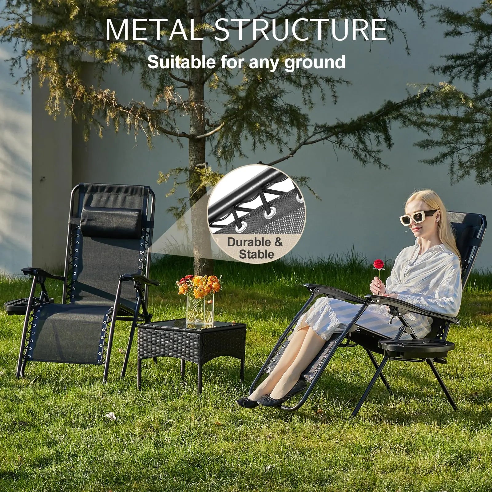 Zero Gravity Set of 2 Portable Recliner Pillow