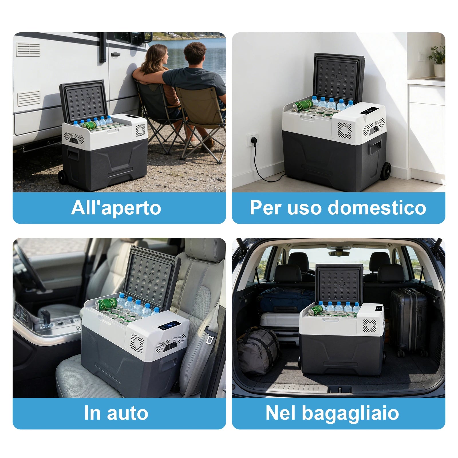 High Capacity 40L Car Refrigerator 12V Compressor
