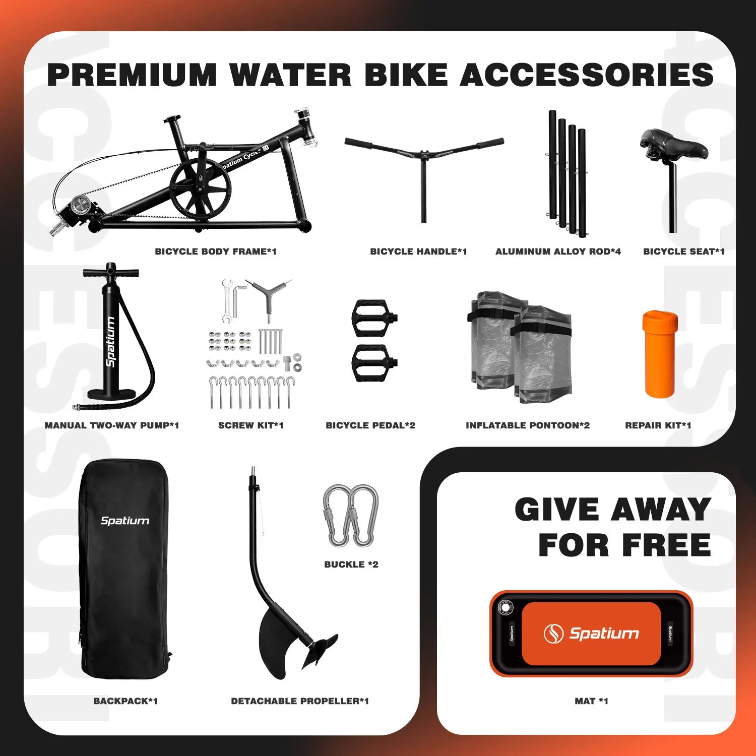 Water Bikes Inflatable Pontoon Bicycle