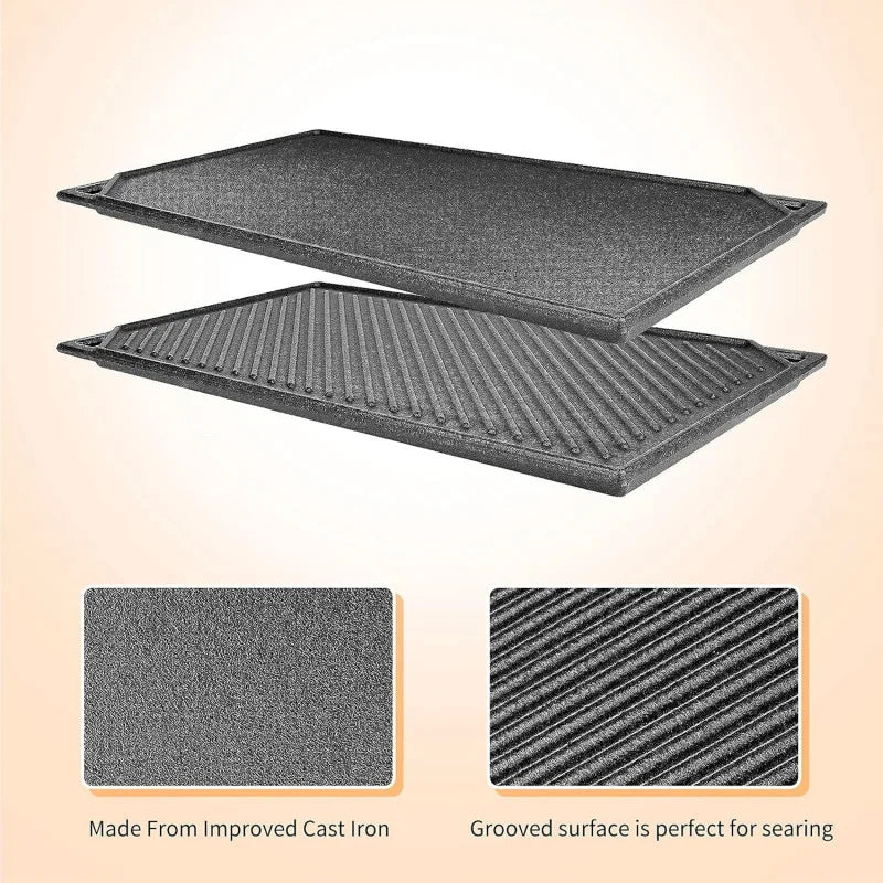 Nonstick Reversible Cast Iron Griddle
