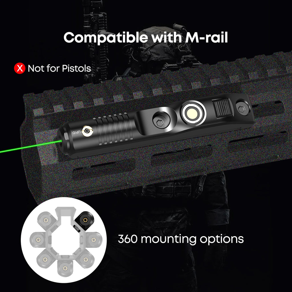 Green Magnetic Charging Laser Sight for Rifle