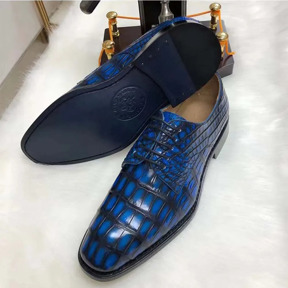 Male Crocodile Leather Shoes