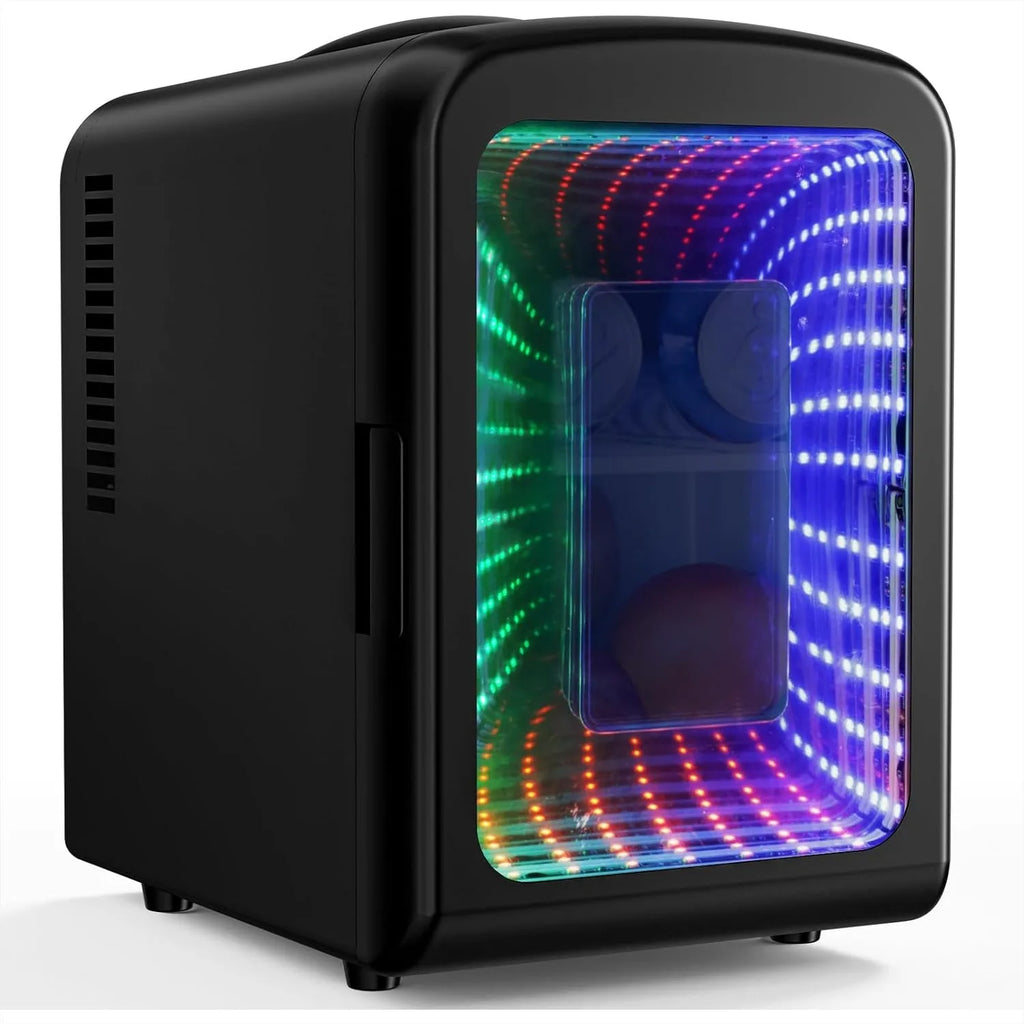 Mini Compact Refrigerator with Gaming Light 4L Capacity