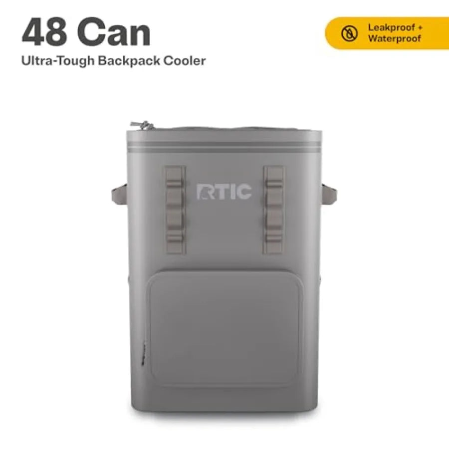 48 Can Ultra-Tough Backpack Cooler Waterproof Leak Proof