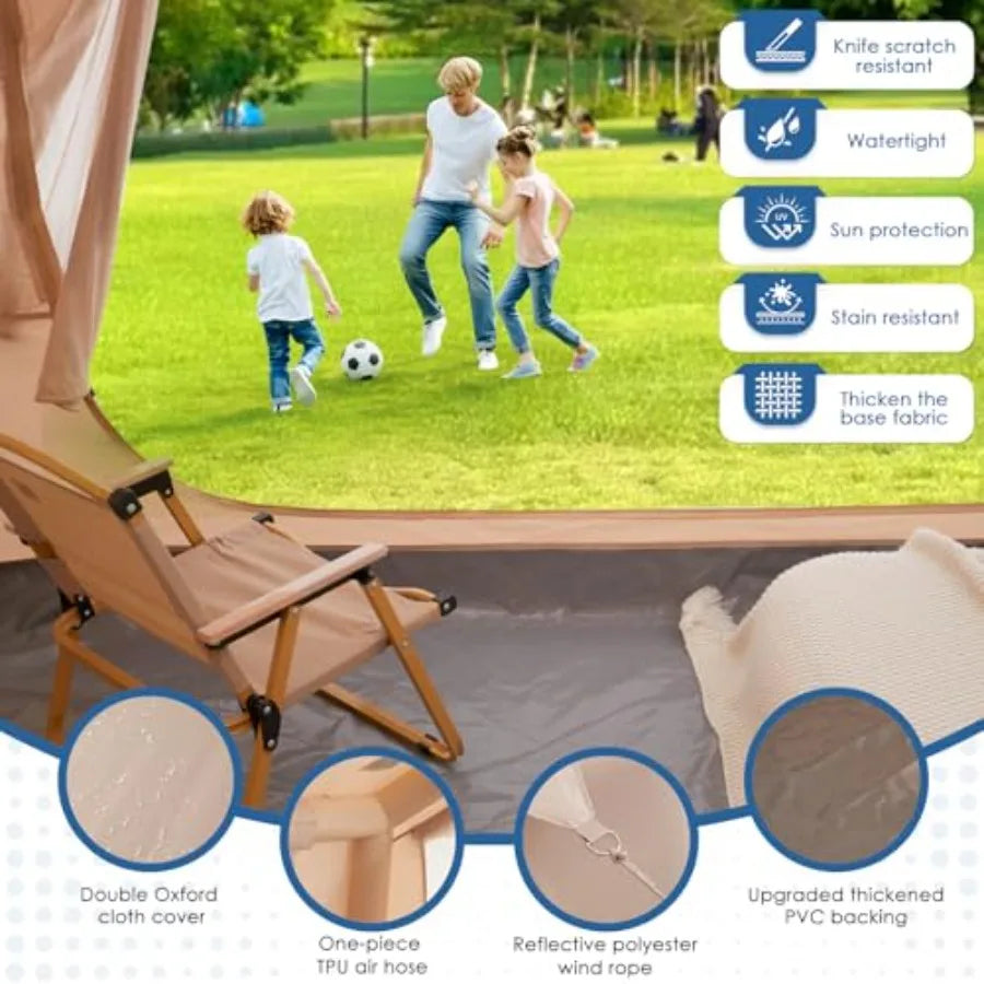 Inflatable Camping Tent with Electric Air Pump