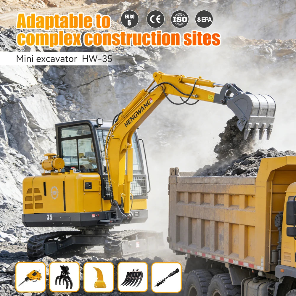 3.5 ton Diesel Engine Mini Crawler Excavator