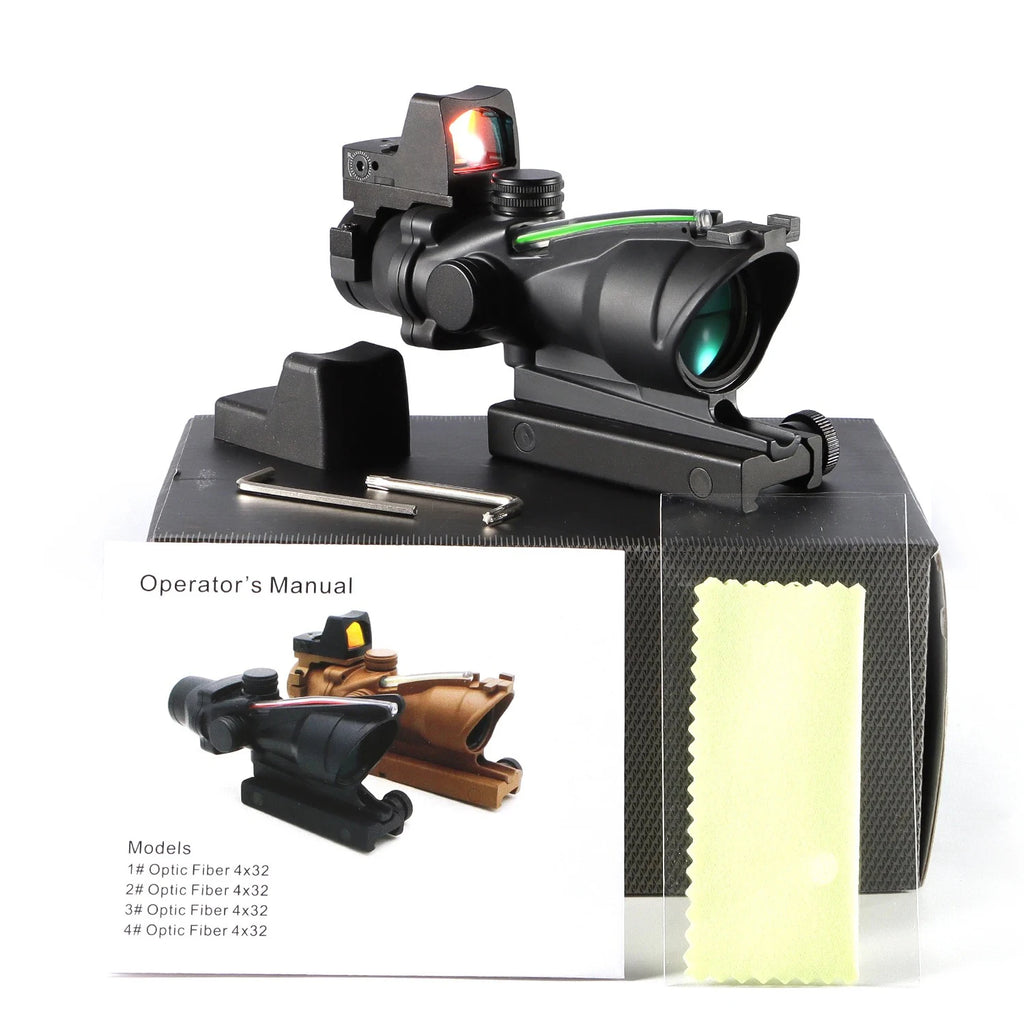 Adjustable 4x32 Red Dot 1x4x Red Dot Tactical Scope