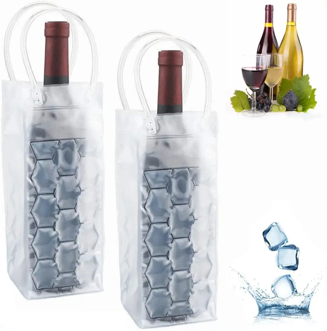 Ice Wine Bag Holder Champagne Beer Cooler Wine Glass Holder