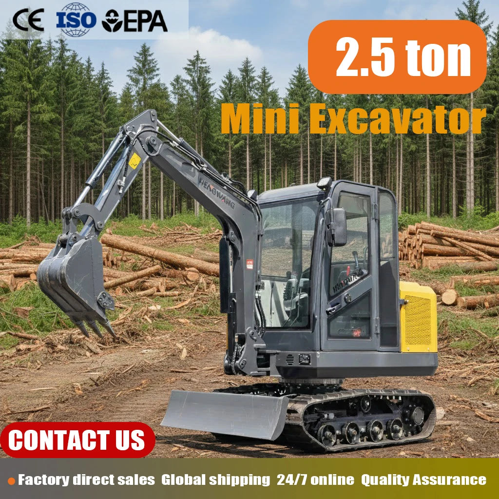 Kubota Mini Crawler Excavator Diesel 2.5 ton Hydraulic