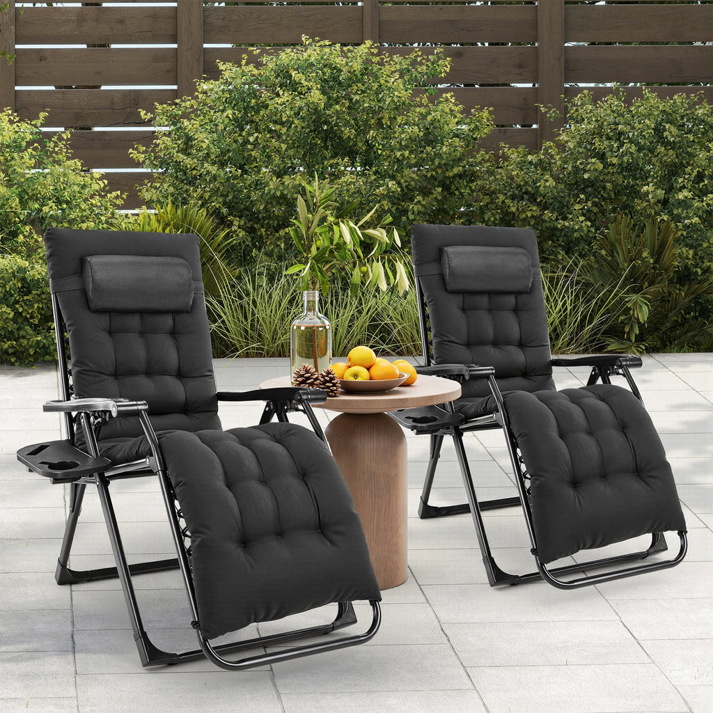 Zero Gravity Recliner Camping Patio Lounge Chair Folding