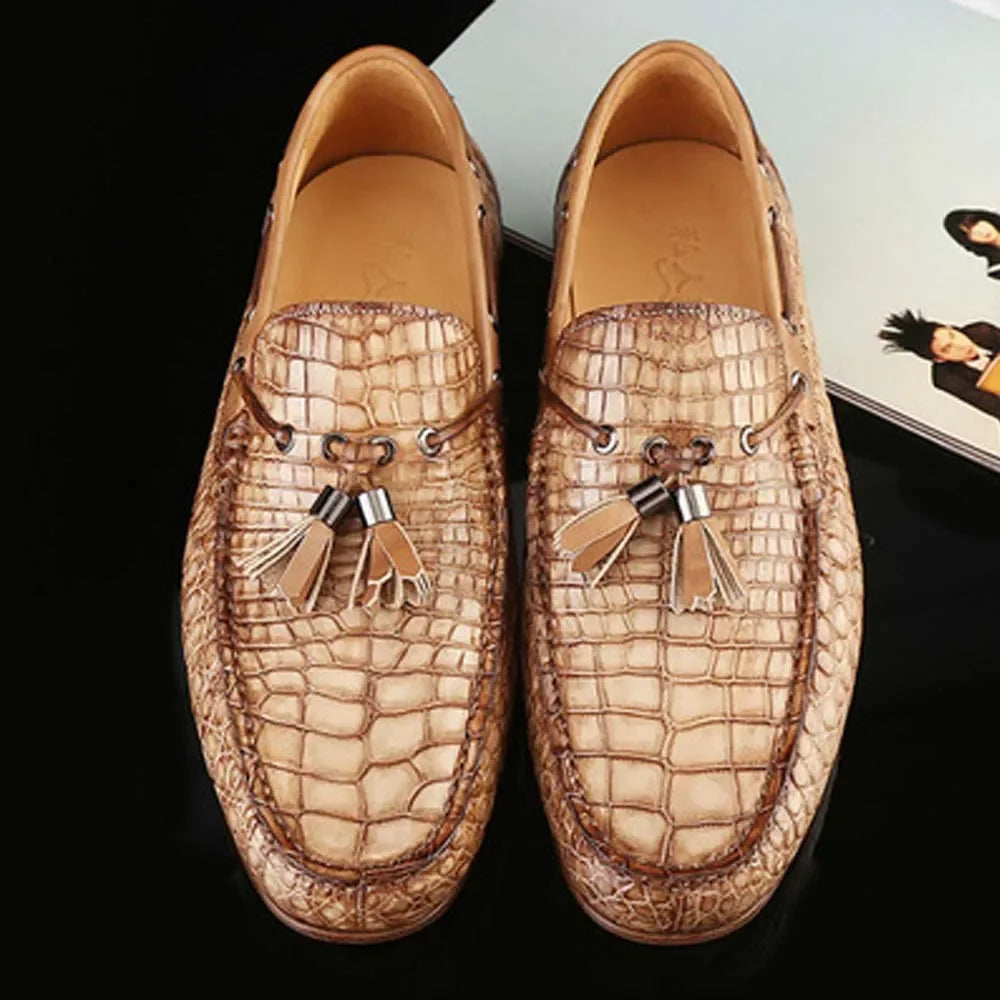 Male Crocodile Leather Shoes