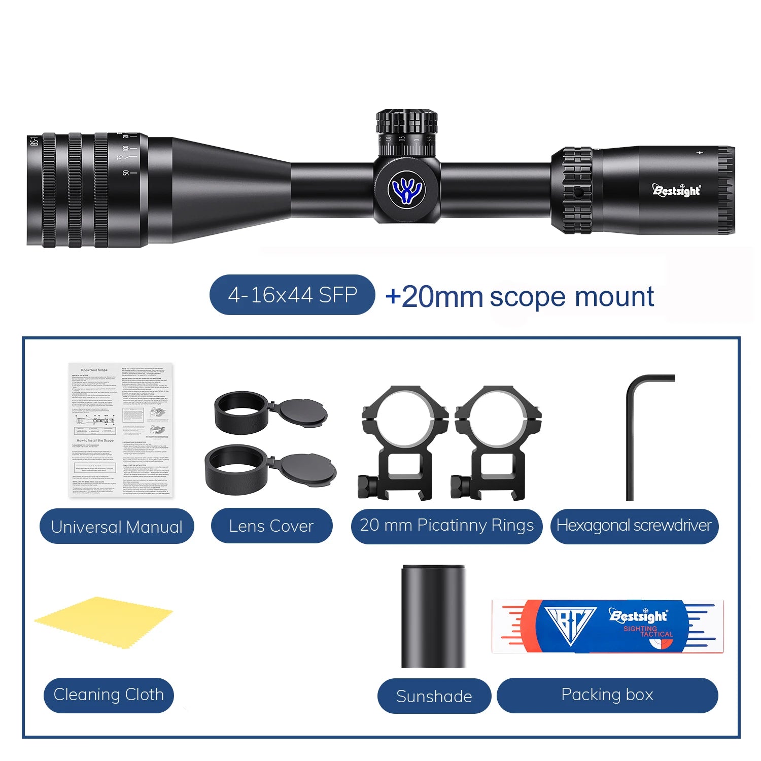 Tactical 4-16x44 AOE Riflescope
