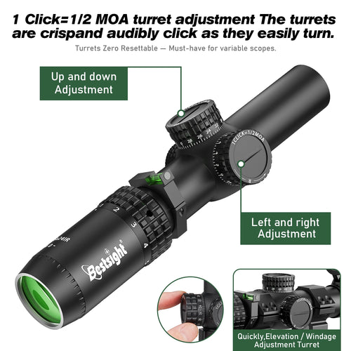 1-5x24 Rifle Scope Tactical Optics