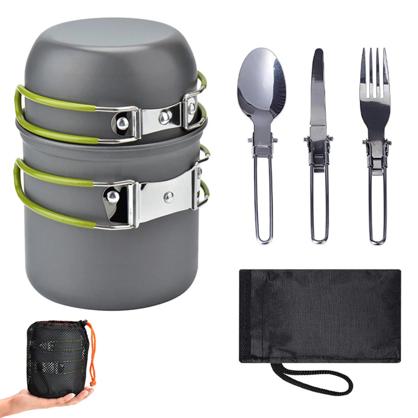 Portable Camping Cookware Set Utensils