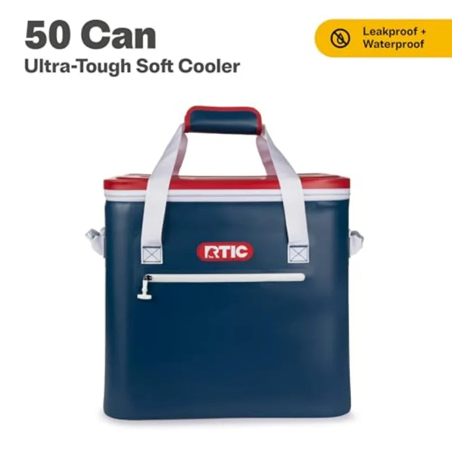 Soft Cooler 50 Can for Beach, Camping, Picnic, Travel