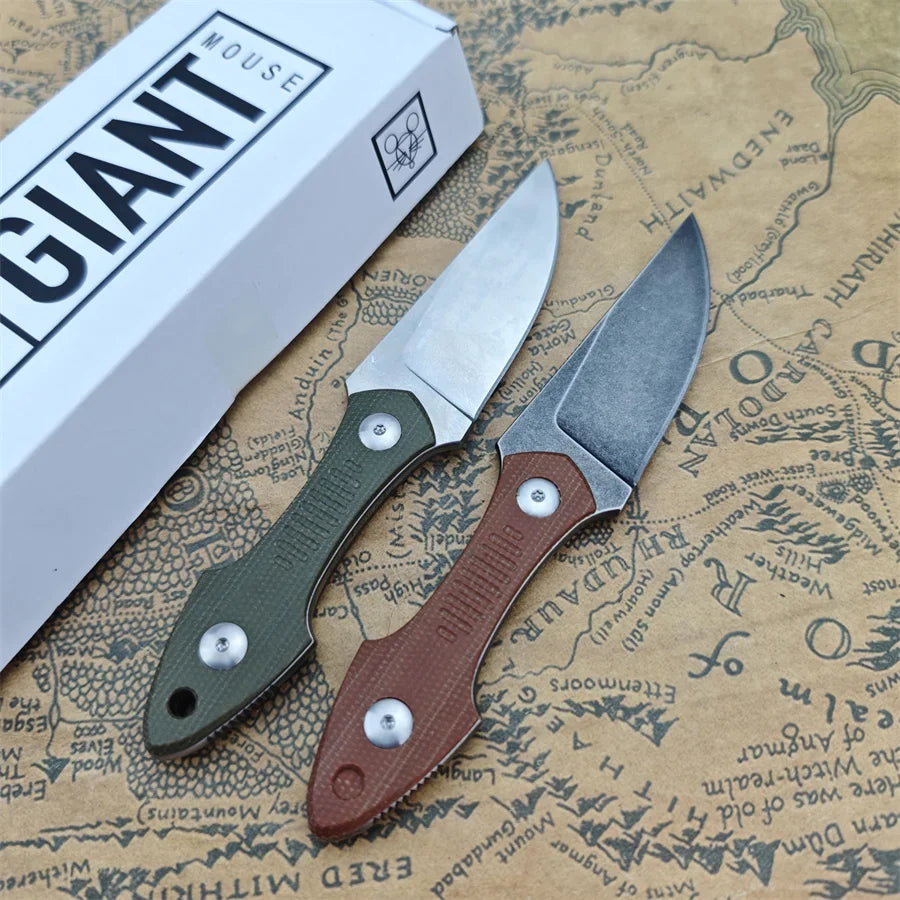 Fixed Blade Knife Satin Drop Point