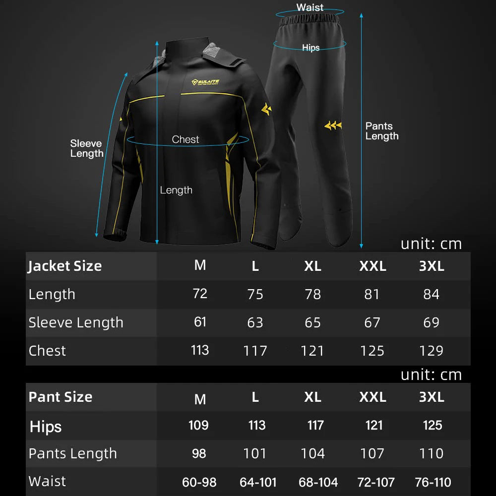 Rain Suit Motorcycle Gear Waterproof