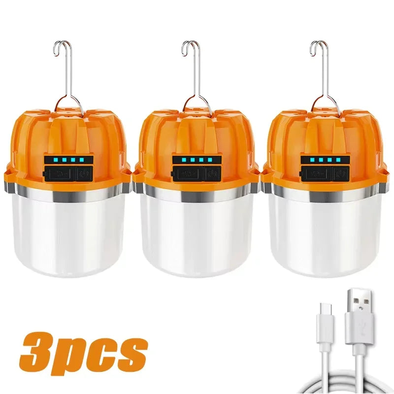 500W Lantern Rechargeable Lamp Flashlight