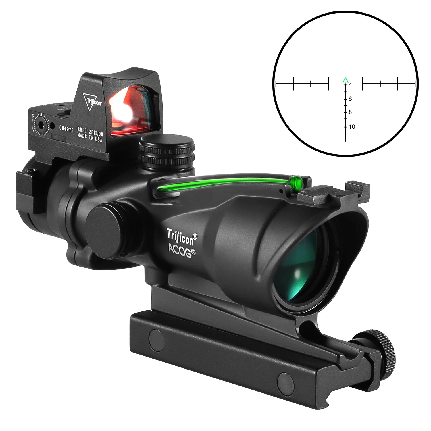 Adjustable 4x32 Red Dot 1x4x Red Dot Tactical Scope