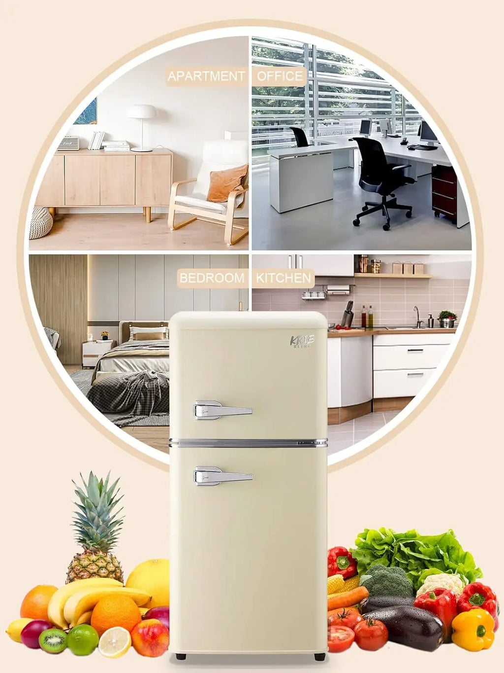 3.2 Cu.ft Compact Refrigerator
