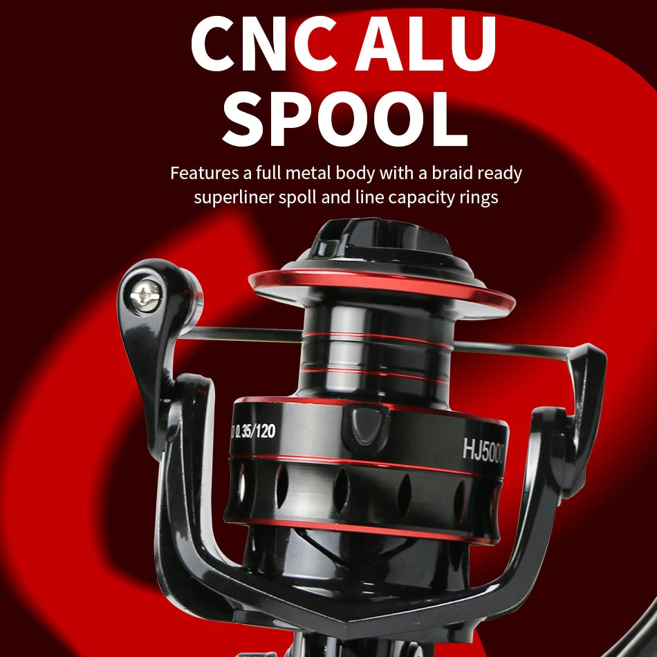 Fishing Reel Spinning Metal Cup 10KG