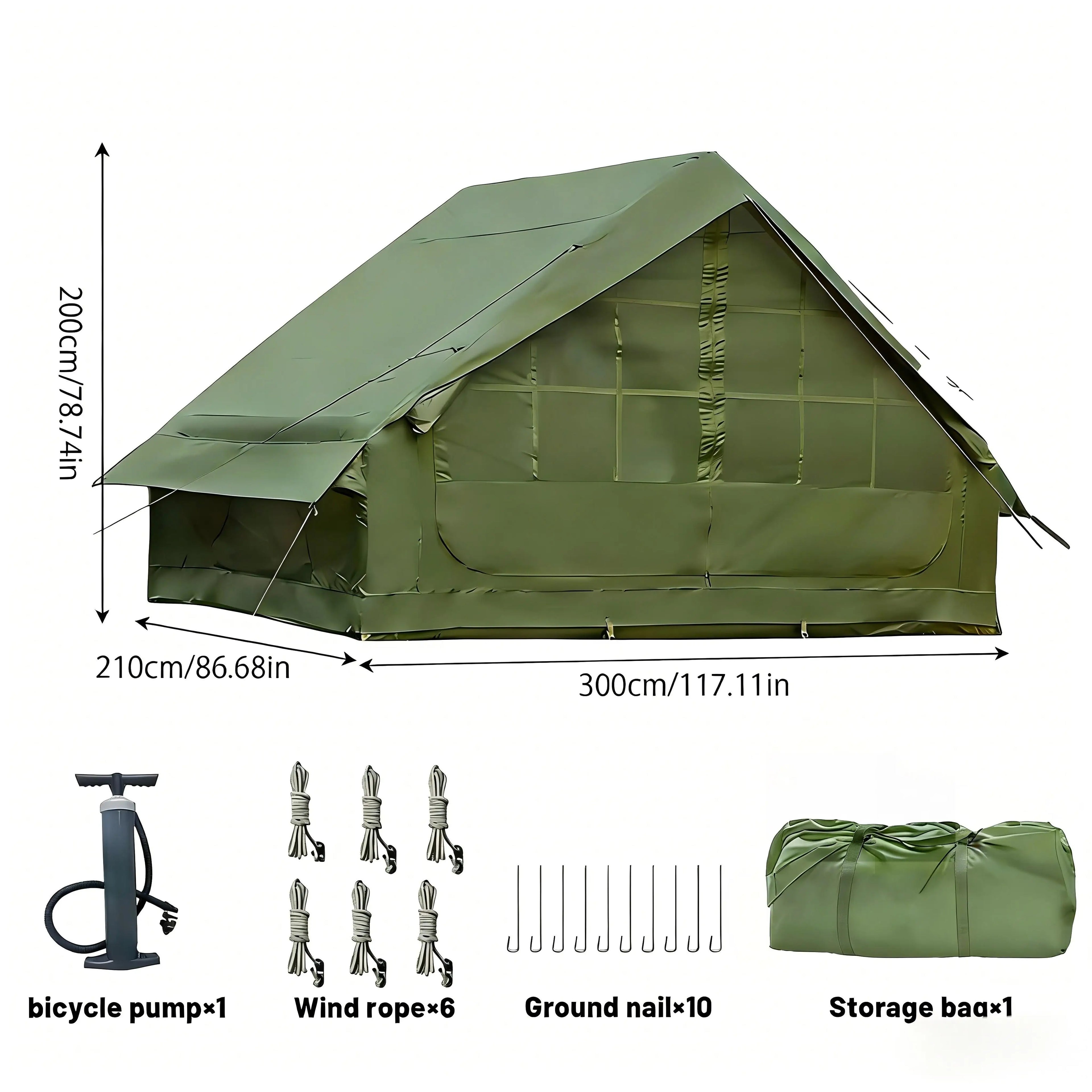 Inflatable Tent With Skylight Quick Setup