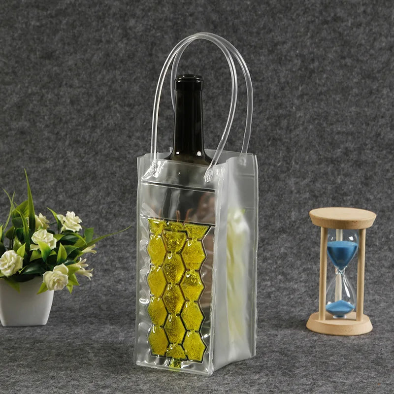 Ice Wine Bag Holder Champagne Beer Cooler Wine Glass Holder