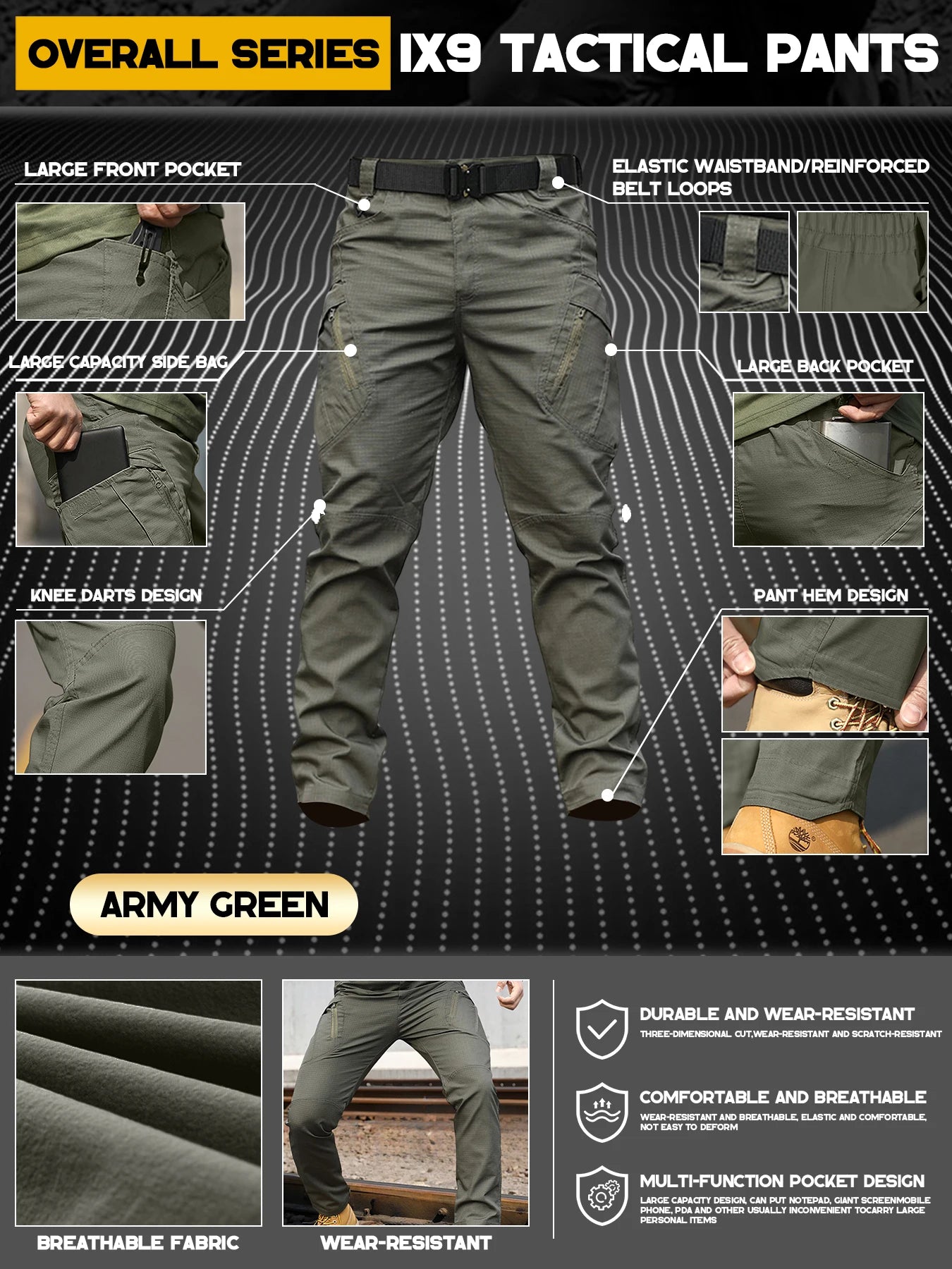 Tactical Work Pants Men's IX9