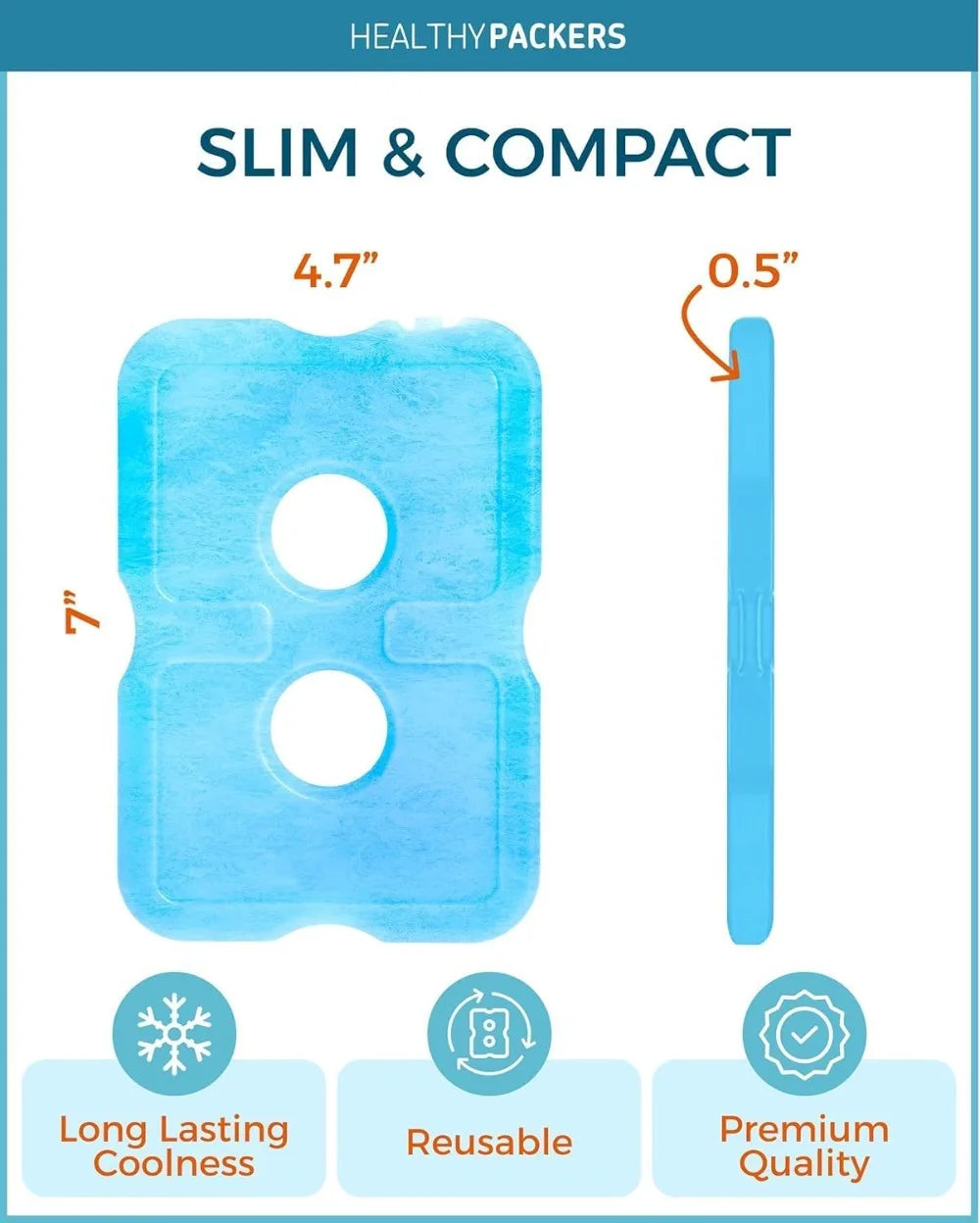 Reusable Ice Packs for Lunch Boxes Coolers