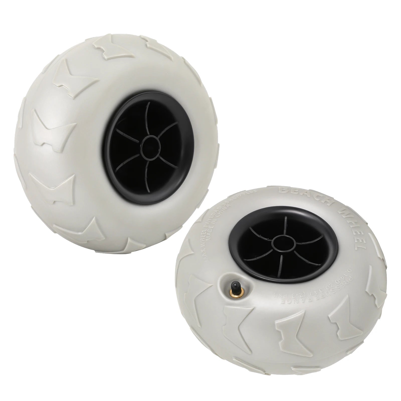 9 inch 2x Beach Cart Inflatable Wheels
