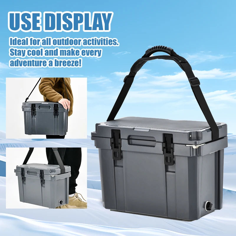 17QT Portable Rotomolded Hard Cooler