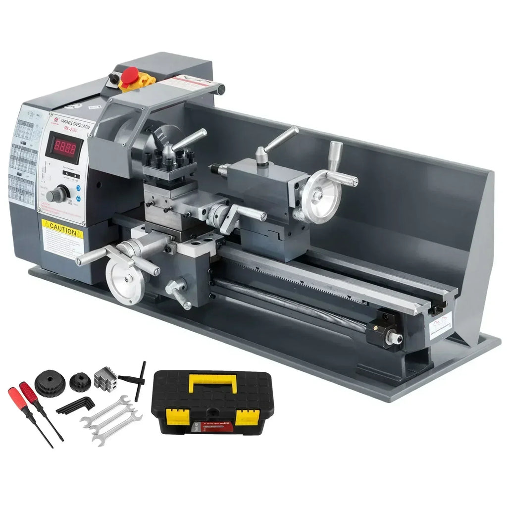 Mini Metal Lathe Variable Speed Large Swing