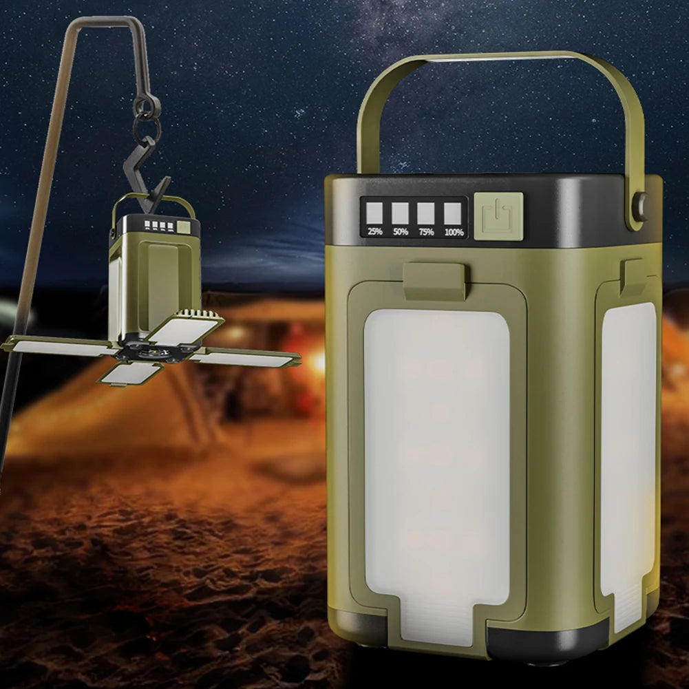 Foldable Camping Light Power Bank Rechargeable Lantern