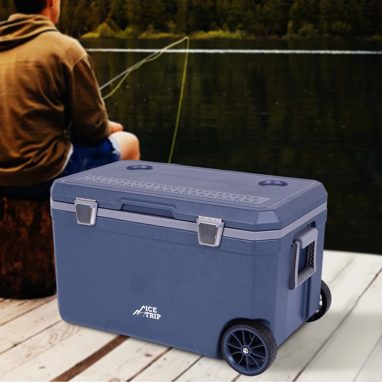 70L Portable Car Wheel Insulator Plastic Cooler