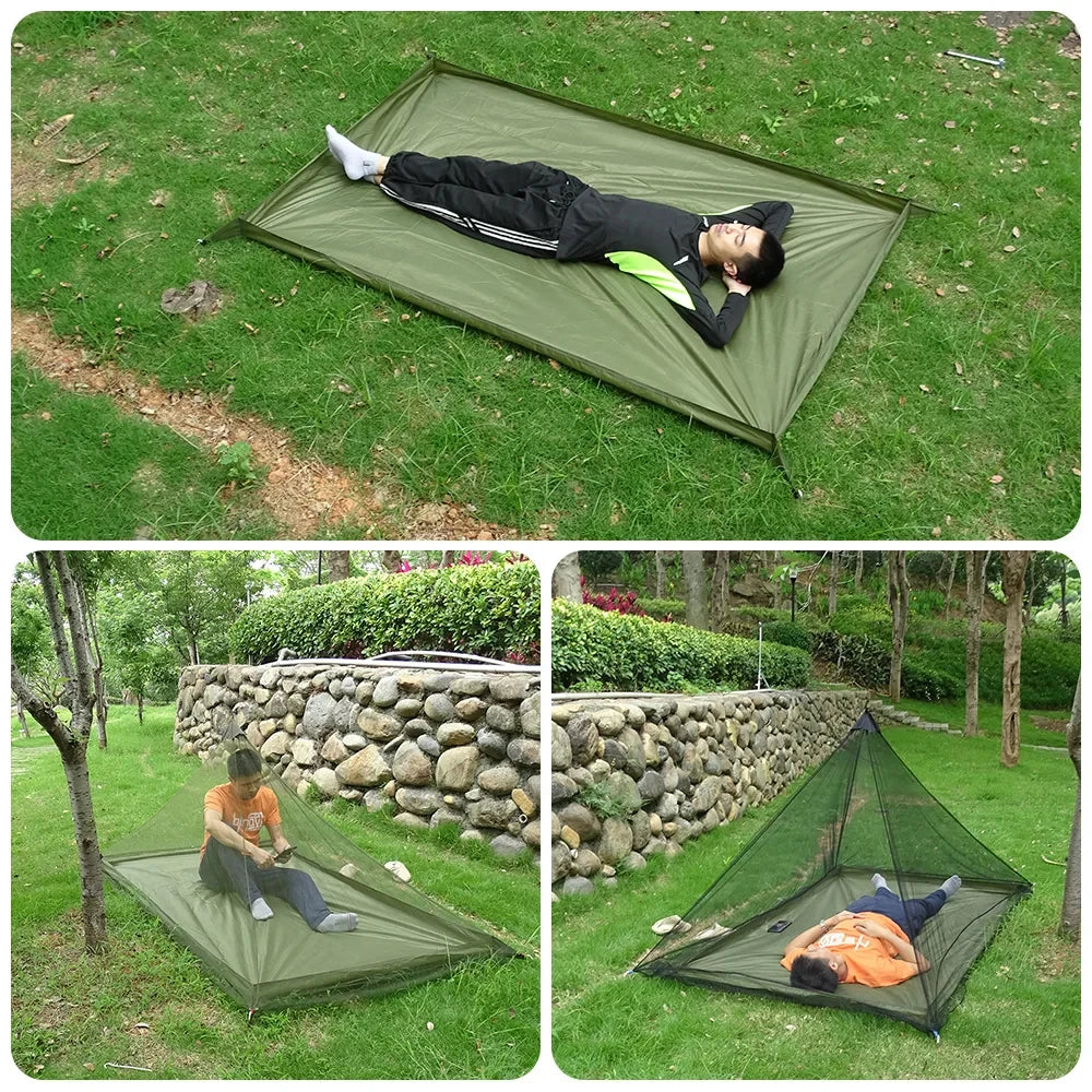 Camping Mosquito Net Pyramid Mesh Tent