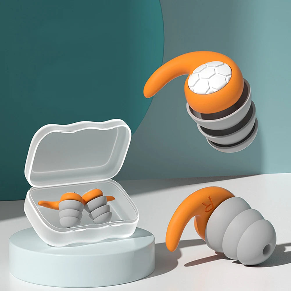 Silicone Earplugs Waterproof Swimming Ear Plugs Noise Reduction