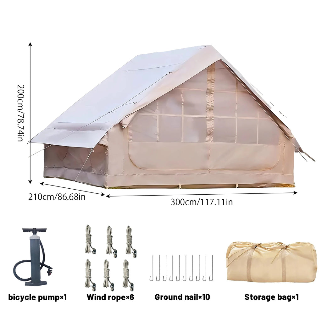 Inflatable Tent With Skylight Quick Setup