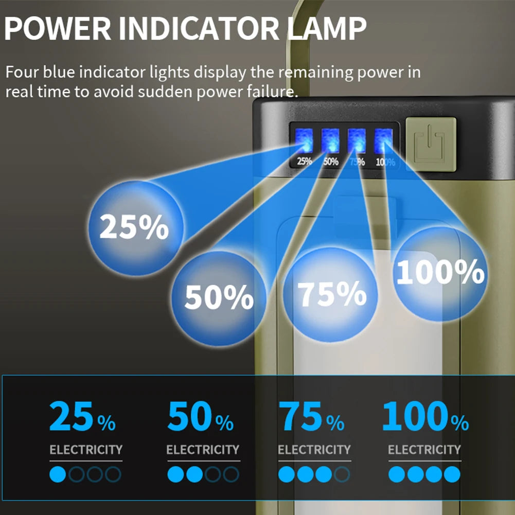 Foldable Camping Light Power Bank Rechargeable Lantern